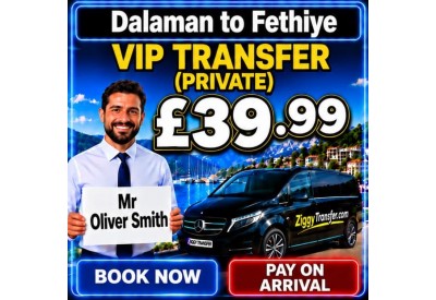 Dalaman Airport to Fethiye Private Taxi Transfers